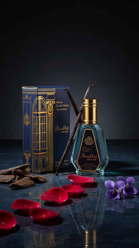 Barakkat Satin Oud Perfume 50ml EDP Fragrance World